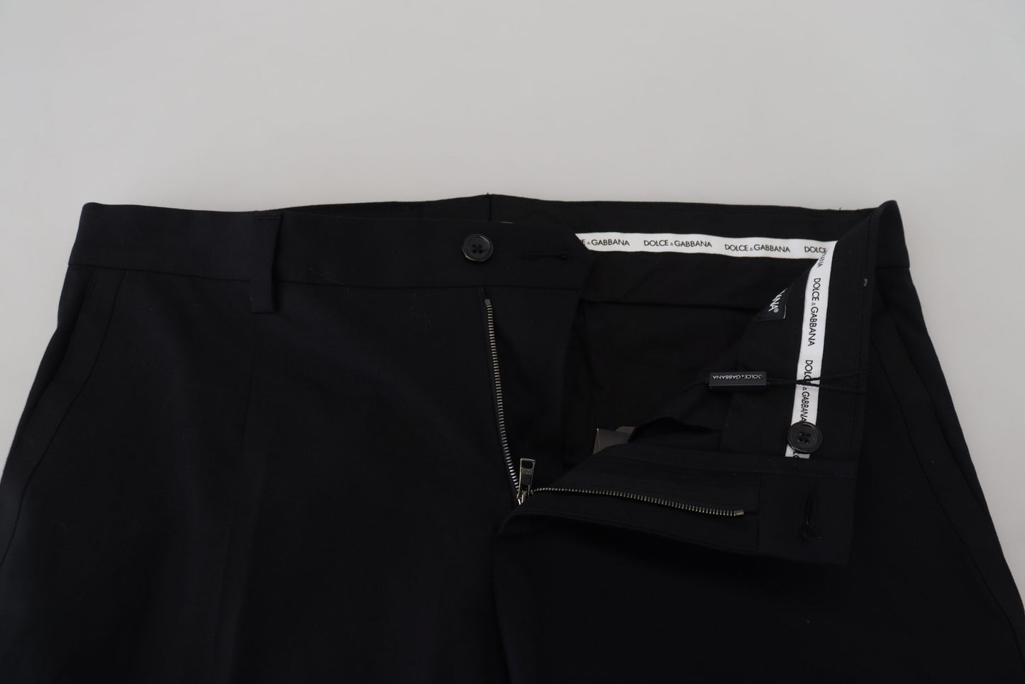 Dolce & Gabbana Black Chino Formal Cotton Pants Dolce & Gabbana