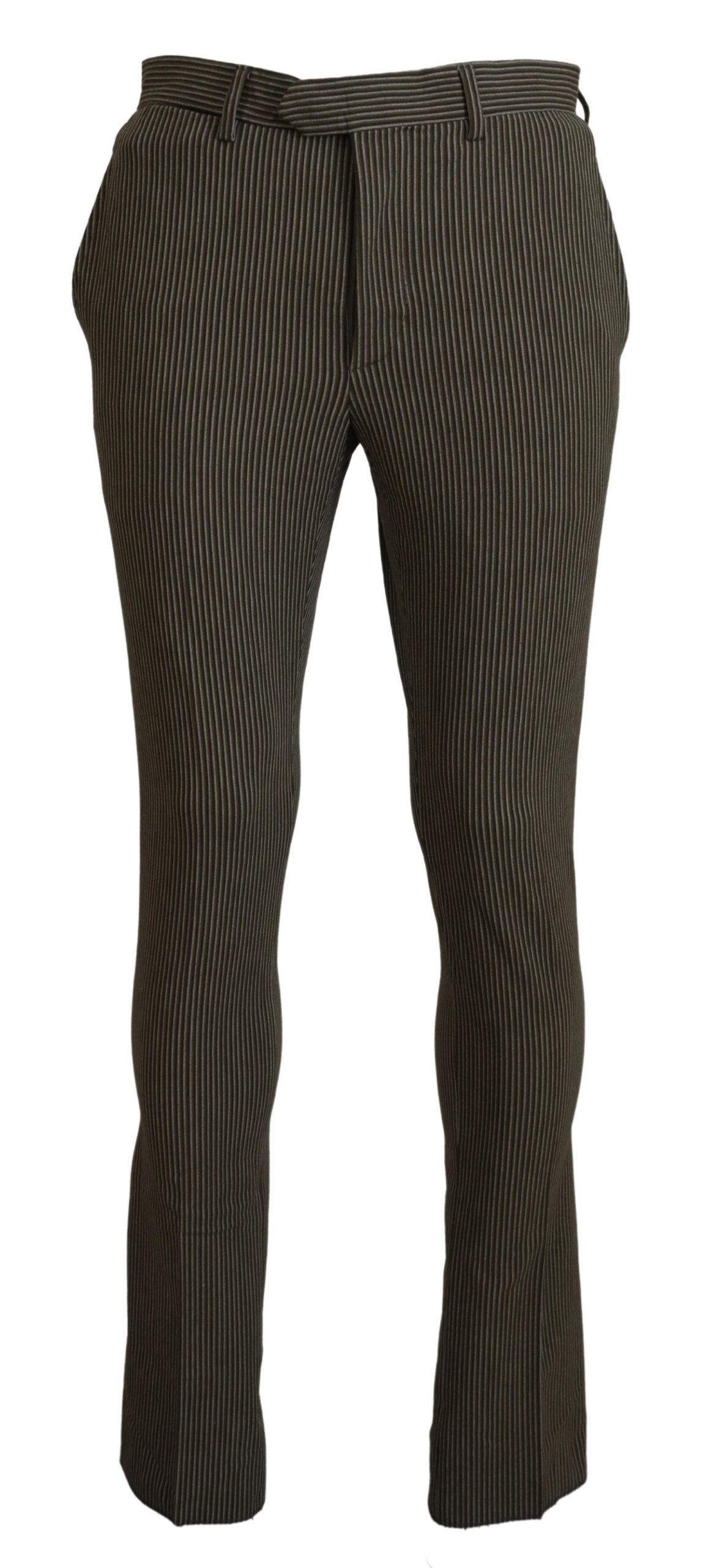BENCIVENGA Multicolor Striped Pure Cotton Men Pants BENCIVENGA