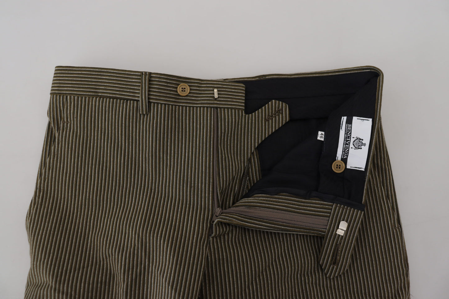 BENCIVENGA Multicolor Striped Pure Cotton Men Pants BENCIVENGA