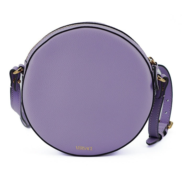 Versace Elegant Purple Round Shoulder Bag Versace