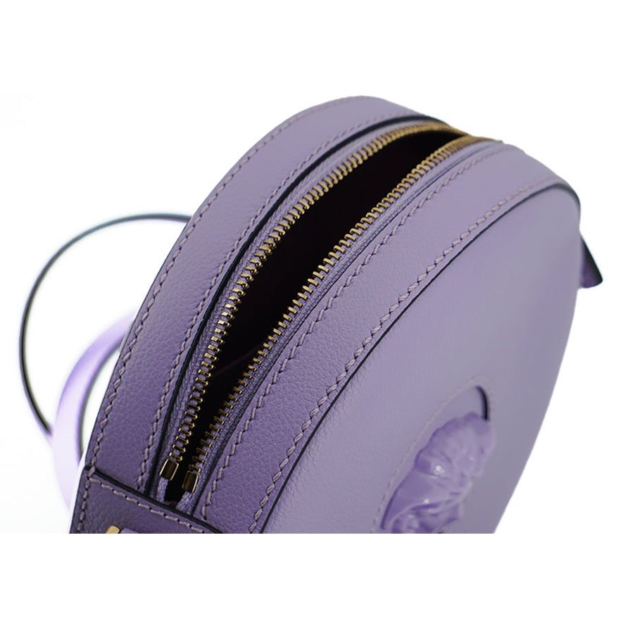 Versace Elegant Purple Round Shoulder Bag Versace