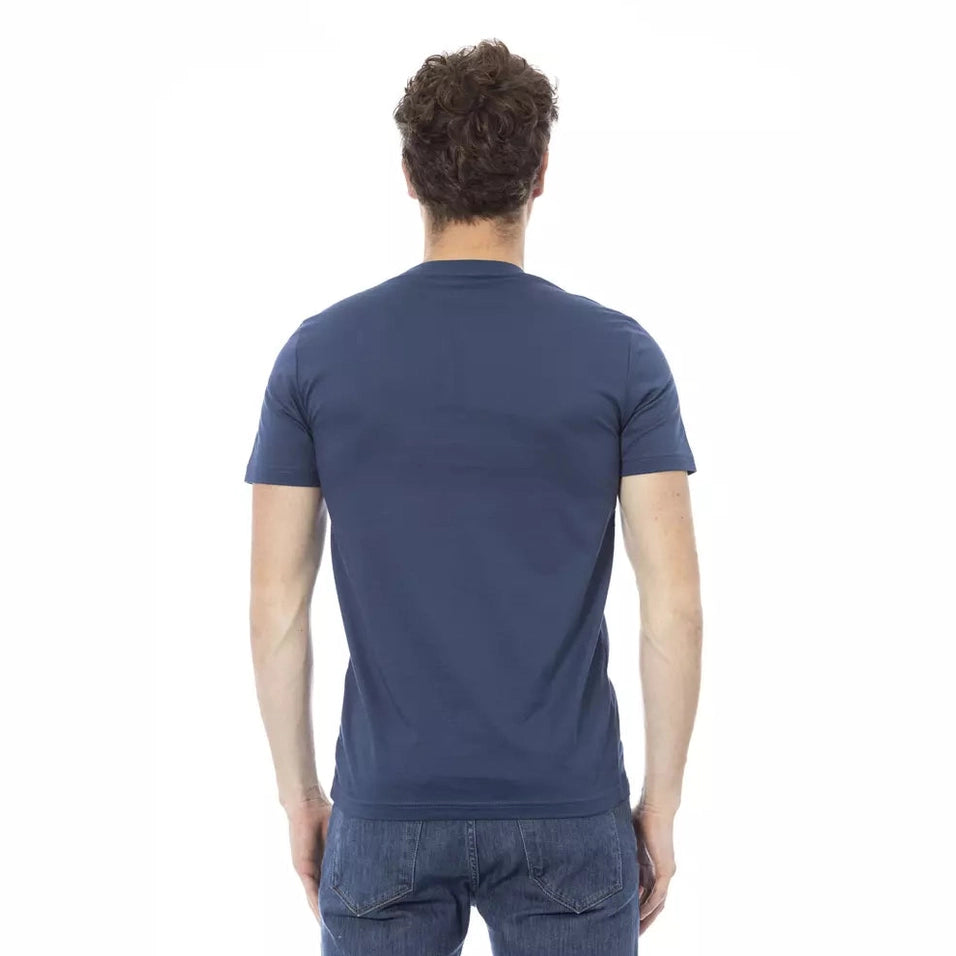 Baldinini Trend Blue Cotton Men T-Shirt