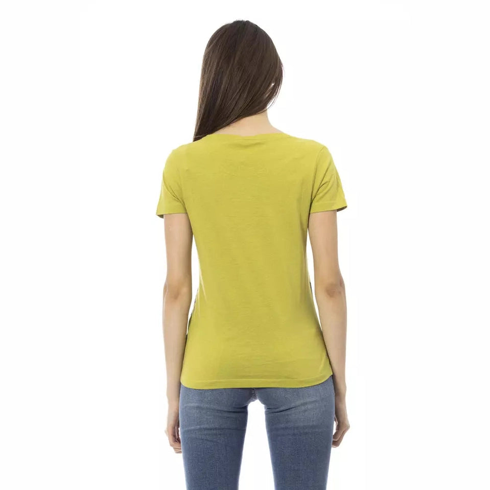Trussardi Action "Green Cotton Women T-Shirt"