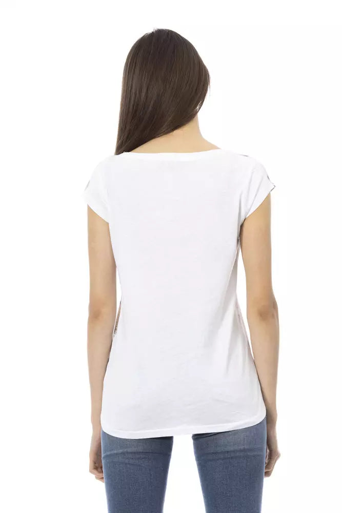 Trussardi Action White Cotton Women T-Shirt Trussardi Action