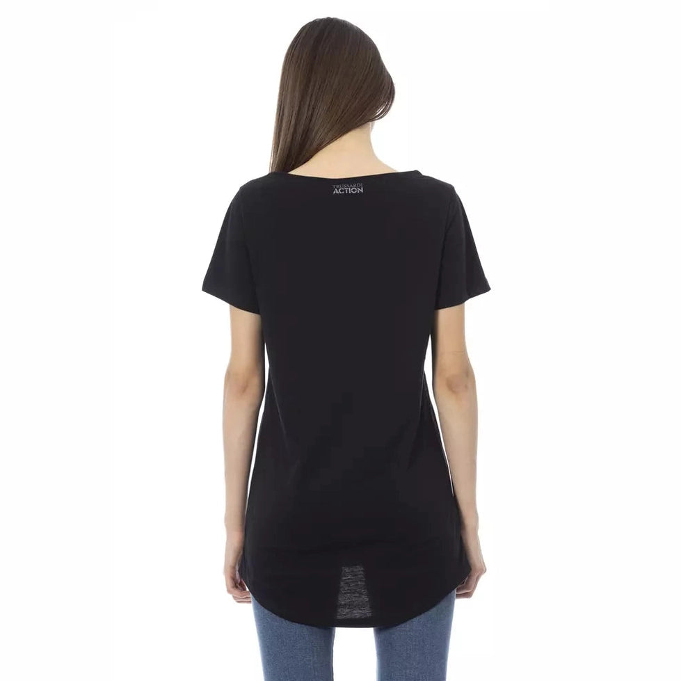 Trussardi Action Black Cotton Women T-Shirt