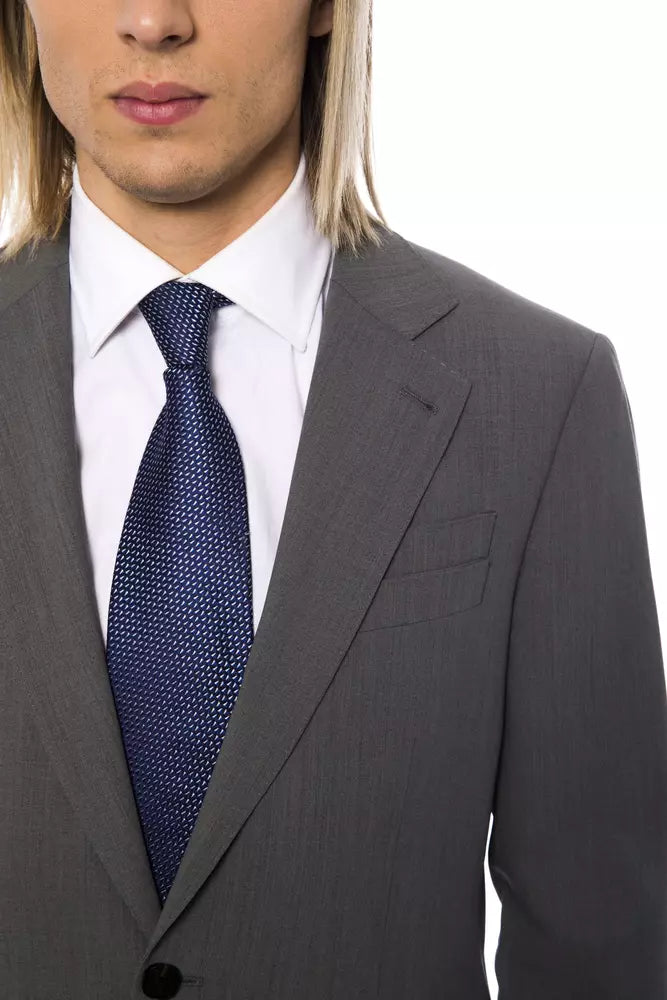 Billionaire Italian Couture Gray Wool Men Blazer Billionaire Italian Couture