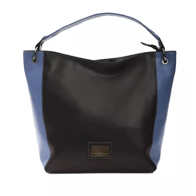 Pompei Donatella Black Leather Women Shoulder Bag