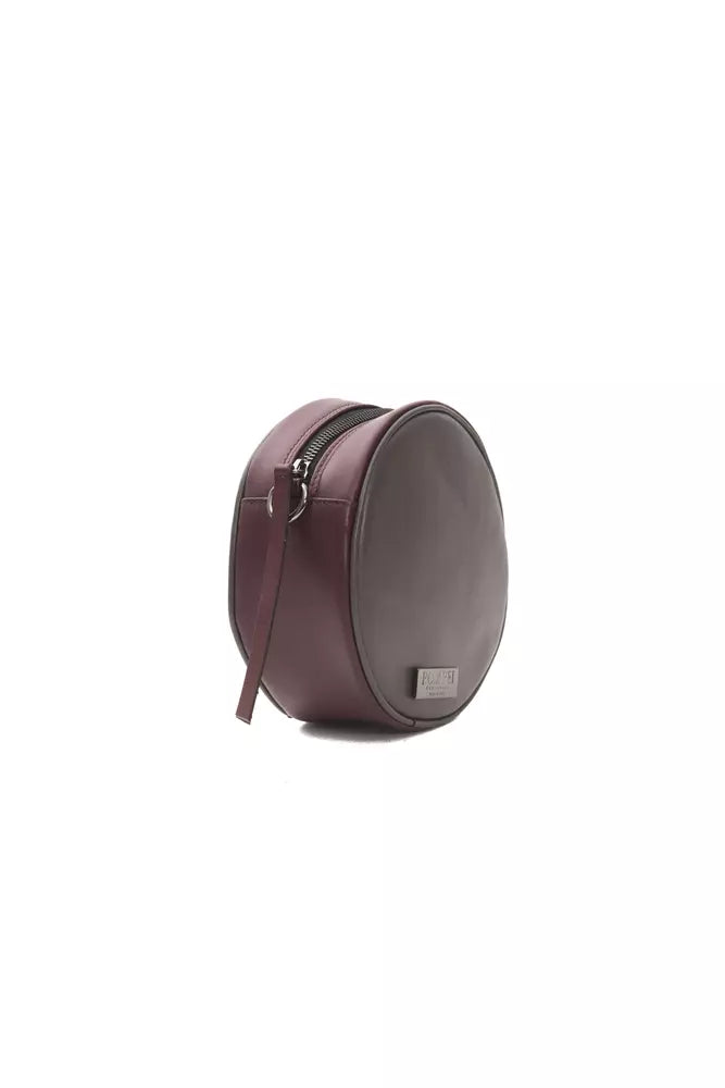 Pompei Donatella Burgundy Leather Women Crossbody Bag Pompei Donatella