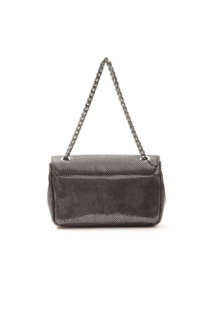Pompei Donatella Gray Leather Women Crossbody Pompei Donatella