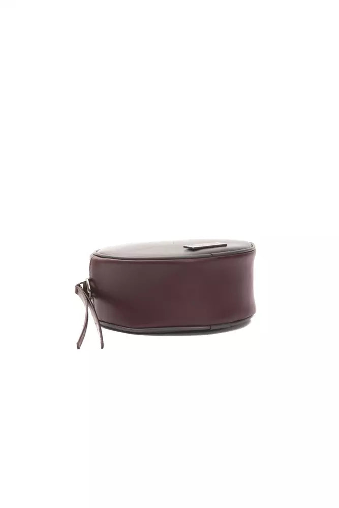 Pompei Donatella Burgundy Leather Women Crossbody Bag Pompei Donatella
