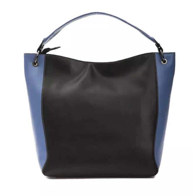 Pompei Donatella Black Leather Women Shoulder Bag