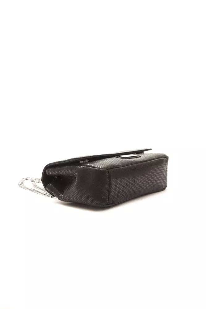 Pompei Donatella Black Leather Women Crossbody Bag Pompei Donatella