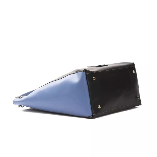 Pompei Donatella Black Leather Women Shoulder Bag