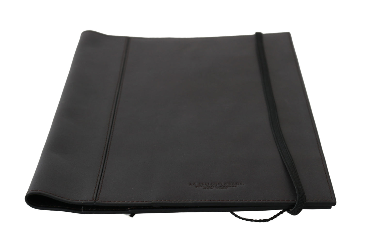 A.G. Spalding & Bros Black Leather Bifold Travel Holder Logo Wallet A.G. Spalding & Bros