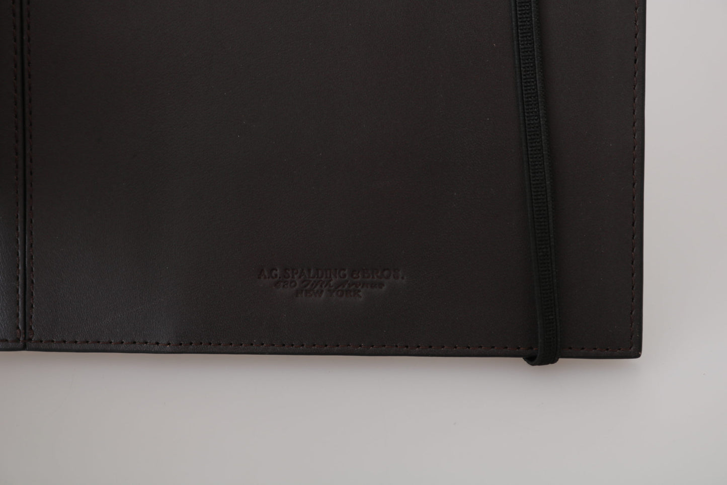A.G. Spalding & Bros Black Leather Bifold Travel Holder Logo Wallet A.G. Spalding & Bros