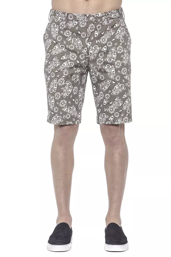 PT Torino Green Cotton Men's Bermuda Short PT Torino