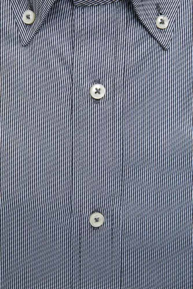 Robert Friedman Blue Cotton Men's Shirt Robert Friedman
