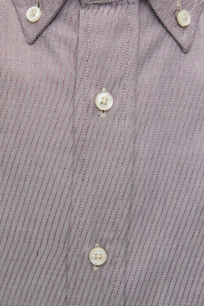 Robert Friedman Beige Cotton Men's Shirt Robert Friedman