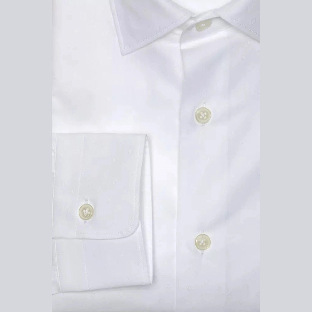 Robert Friedman White Cotton Men Shirt