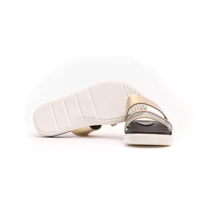 Péché Originel Gold Polyethylene Women Sandal