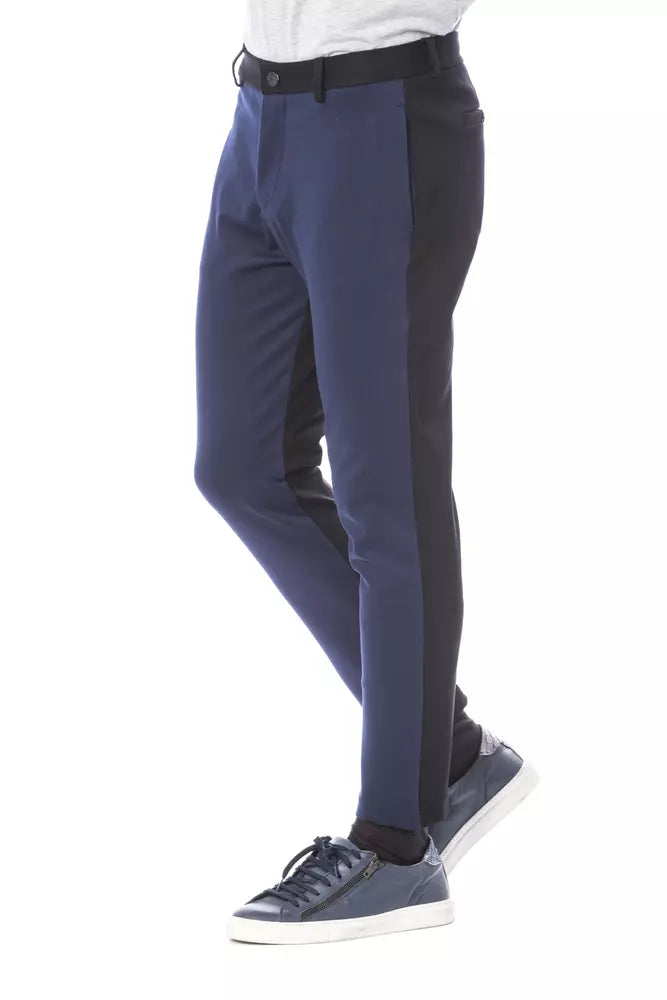 Verri Blue Viscose Men's Pant Verri