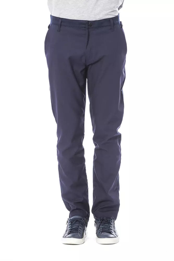 Verri Blue Polyester Men Pant Verri