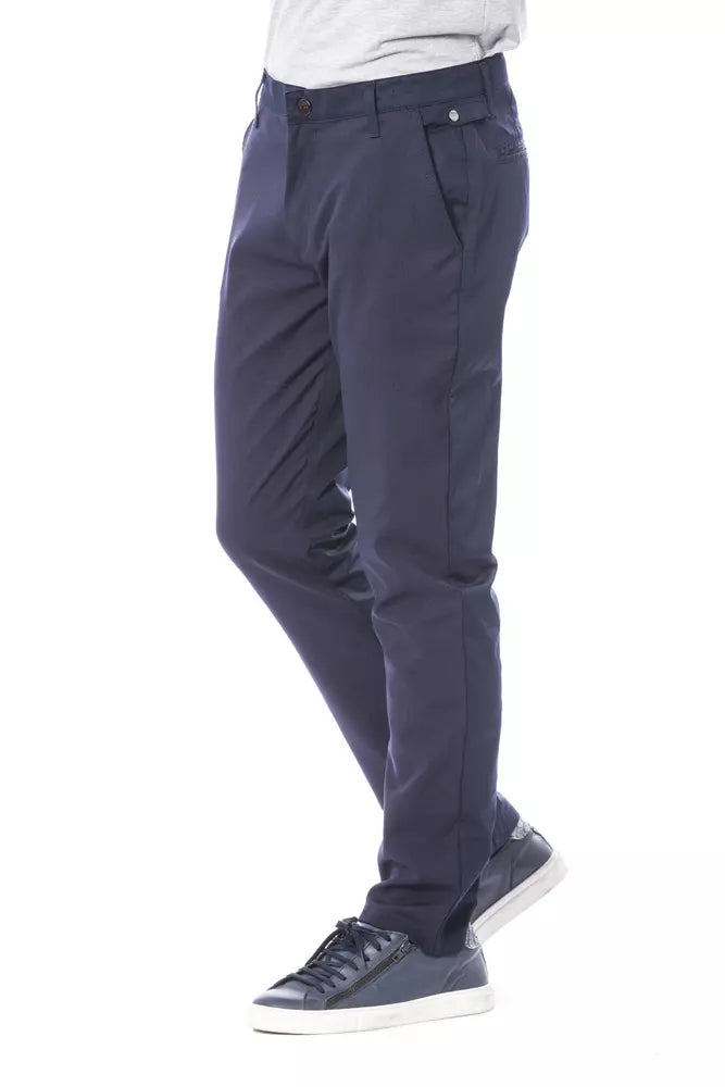 Verri Blue Polyester Men Pant Verri