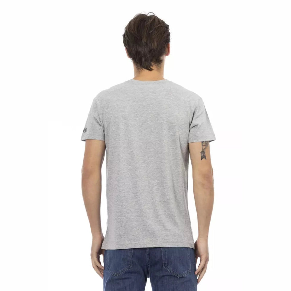 Trussardi Action Gray Cotton Men's T-Shirt