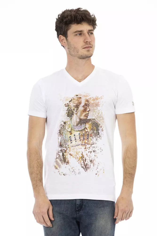 Trussardi Action White Cotton Men's T-Shirt Trussardi Action