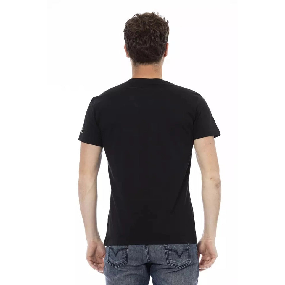 Trussardi Action Black Cotton Men T-Shirt