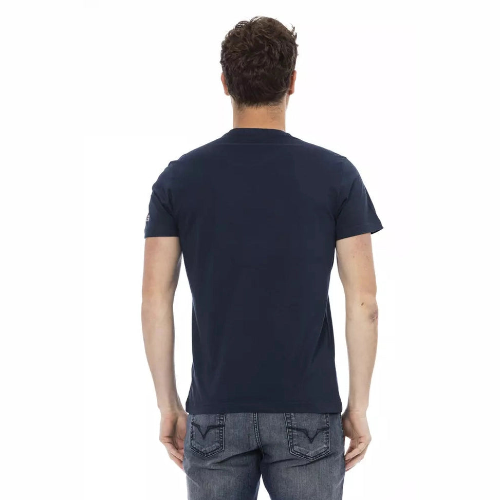 Trussardi Action Blue Cotton Men T-Shirt