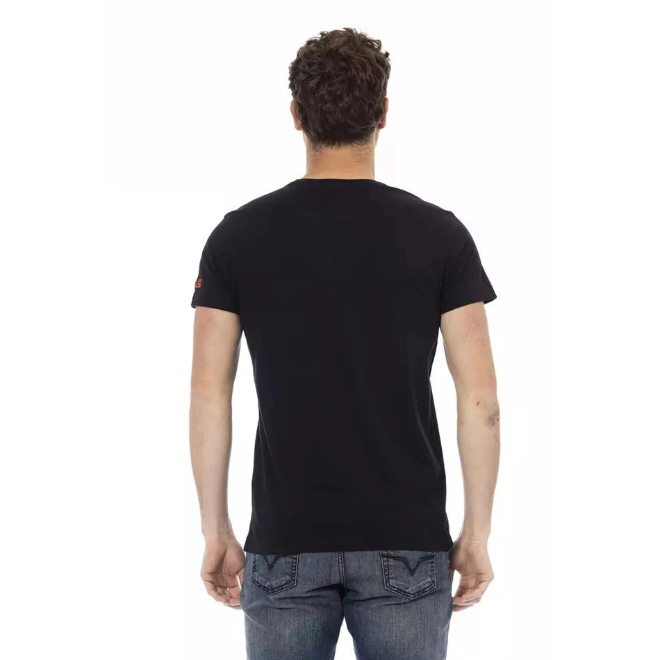 Trussardi Action Black Cotton Men T-Shirt