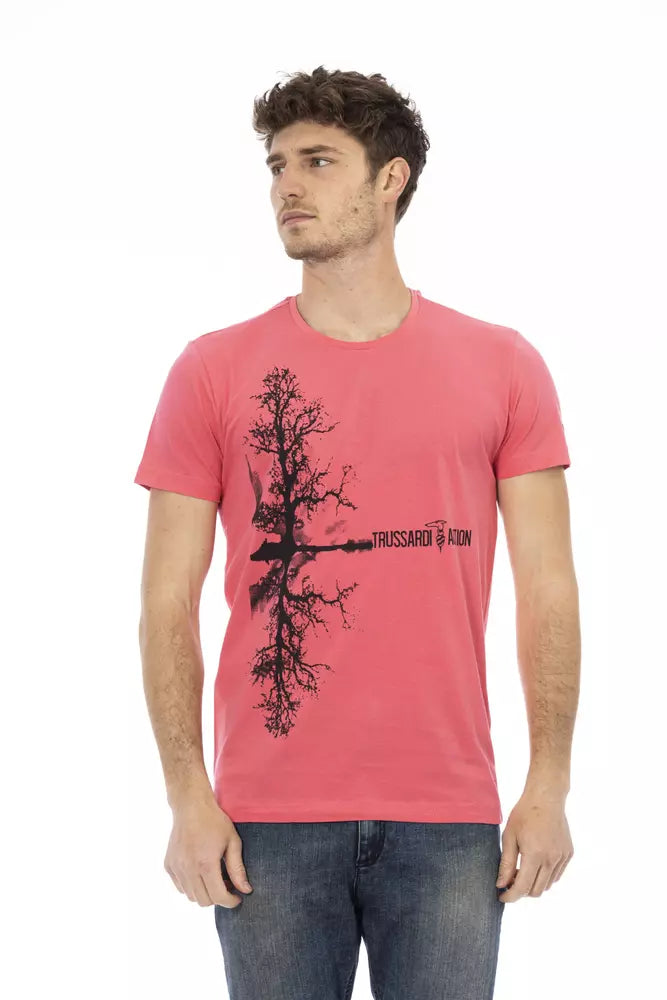 Trussardi Action Multicolor Cotton Men T-Shirt Trussardi Action