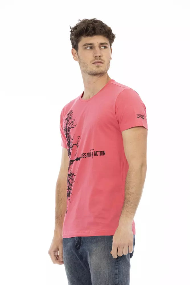 Trussardi Action Multicolor Cotton Men T-Shirt Trussardi Action