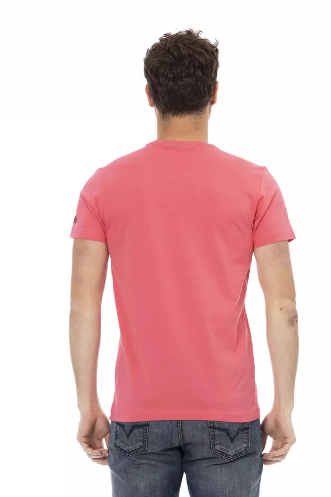Trussardi Action Multicolor Cotton Men T-Shirt Trussardi Action
