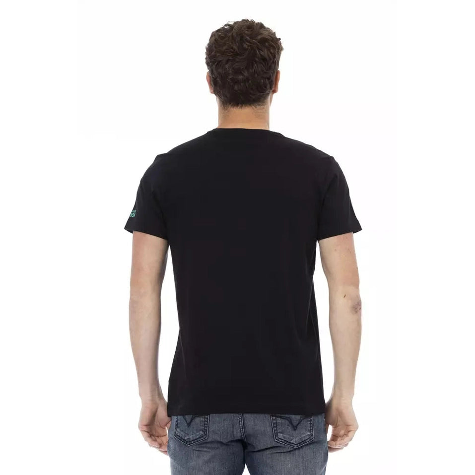 Trussardi Action Black Cotton Men T-Shirt