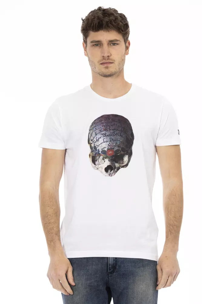 Trussardi Action White Cotton Men's T-Shirt Trussardi Action