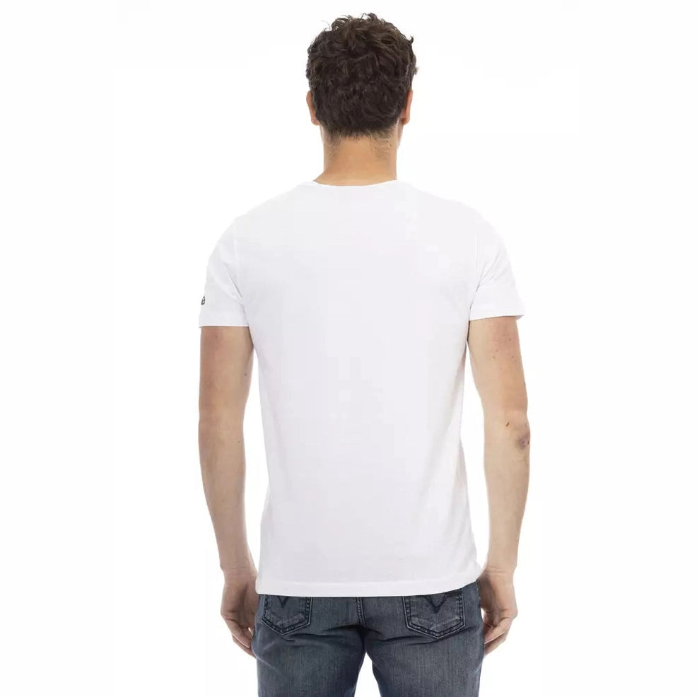 Trussardi Action White Cotton Men T-Shirt