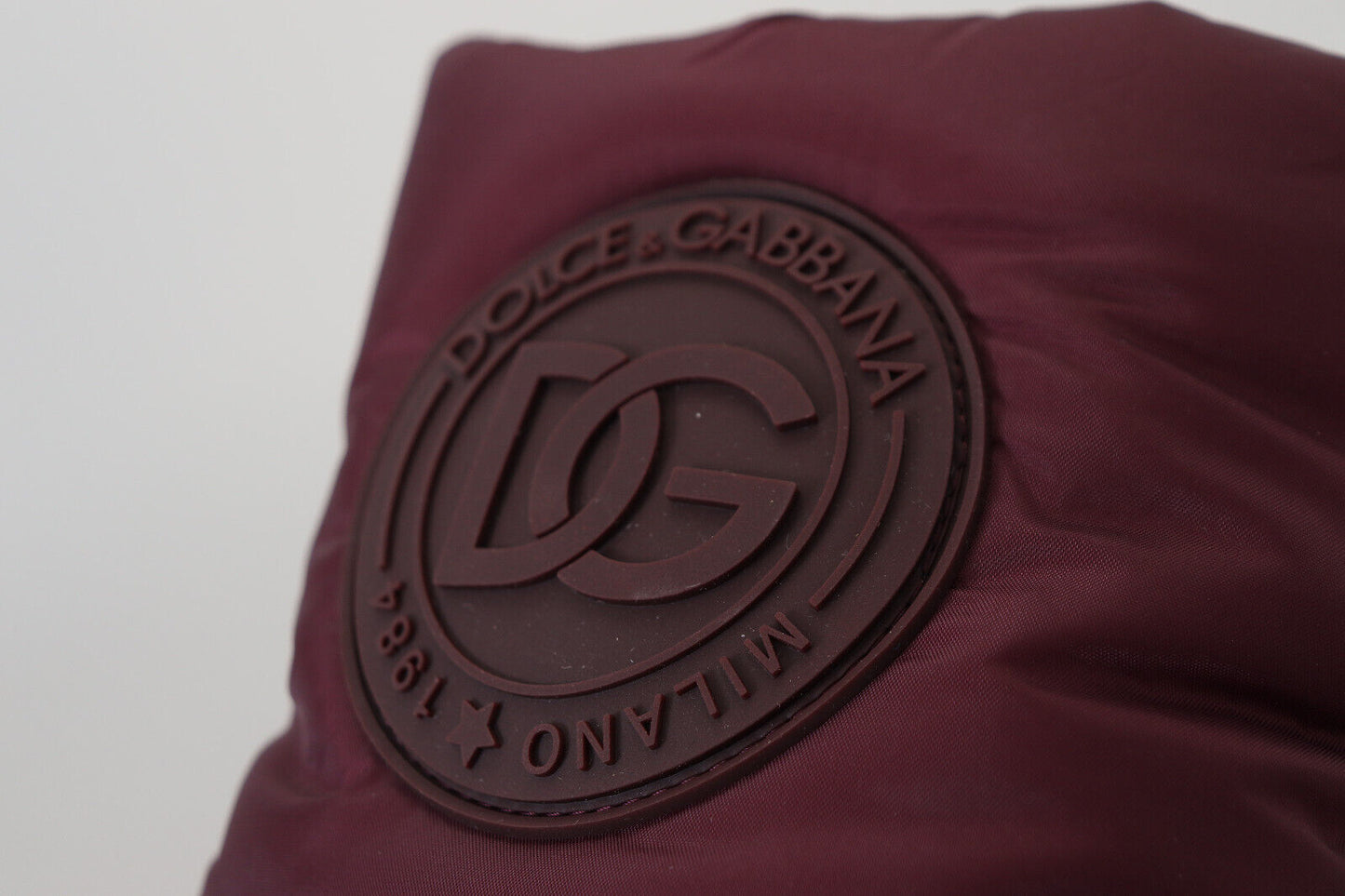 Dolce & Gabbana Bordeaux Nylon Boots Padded Mid Shoes Dolce & Gabbana