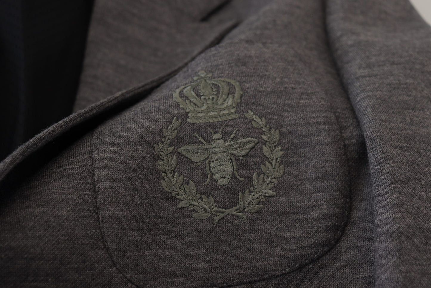 Dolce & Gabbana Gray Wool Stretch Slim Fit Jacket Blazer Dolce & Gabbana