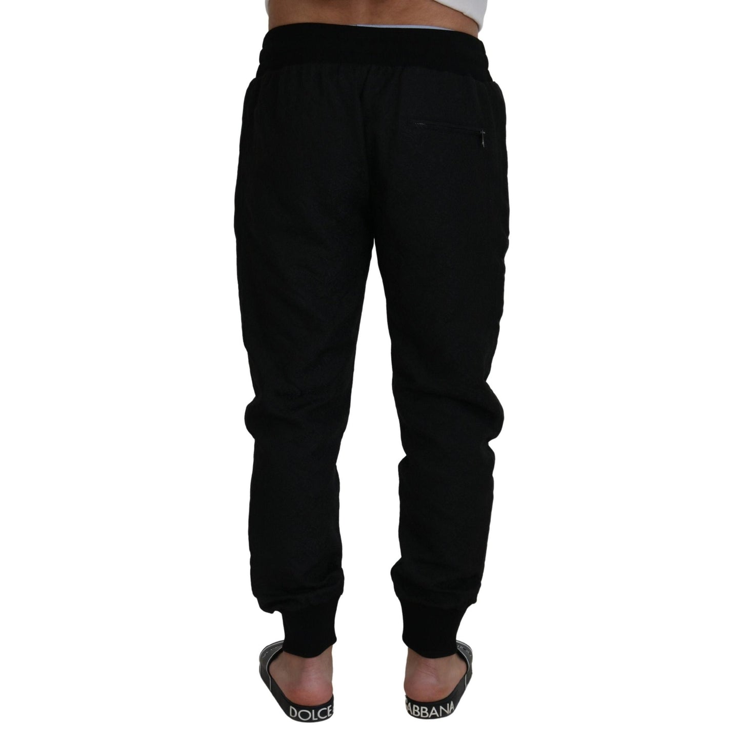 Dolce & Gabbana Black Men Casual Jogger Pants Dolce & Gabbana