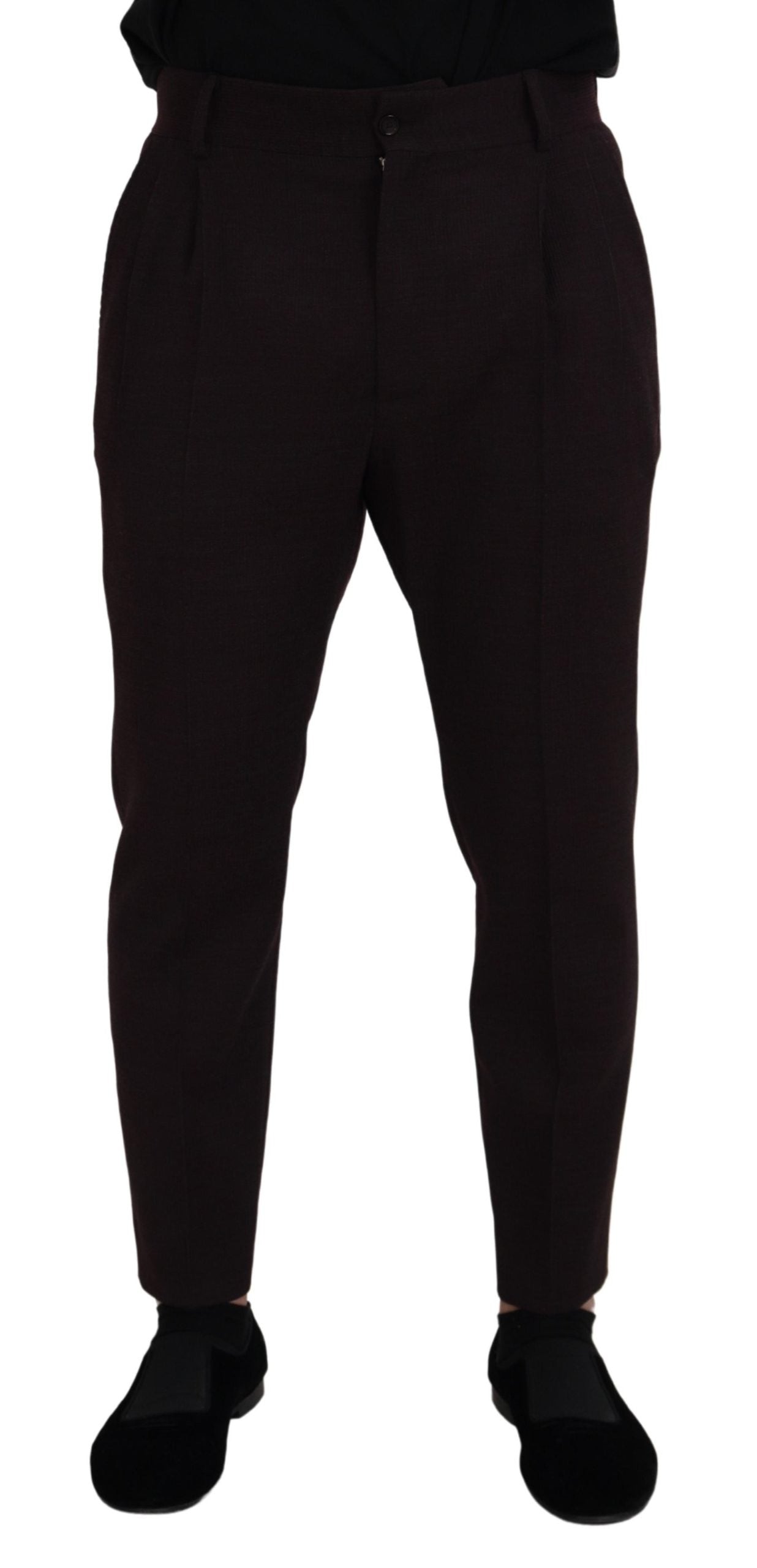 Dolce & Gabbana Brown Cotton Chino Men Pants Dolce & Gabbana