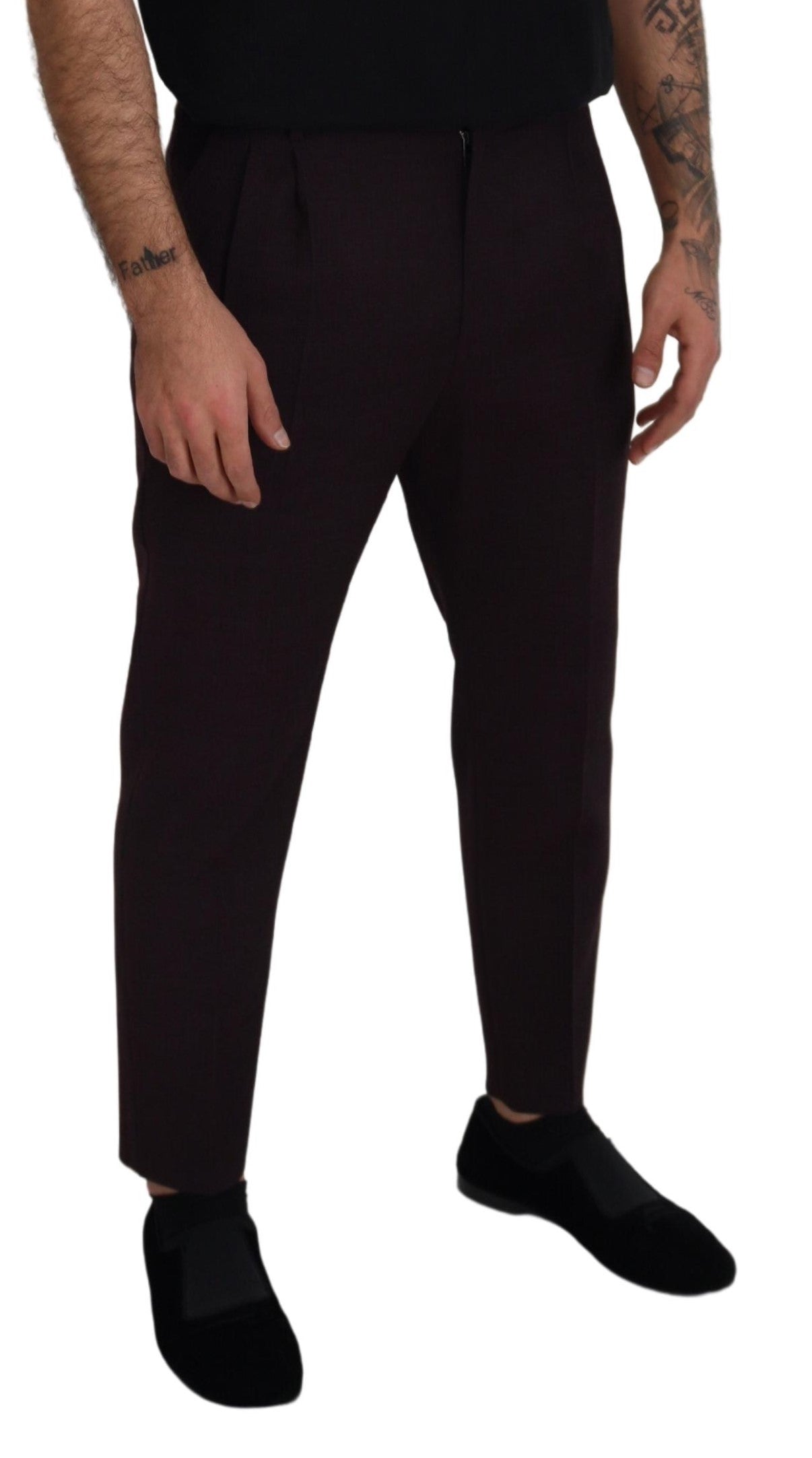 Dolce & Gabbana Brown Cotton Chino Men Pants Dolce & Gabbana