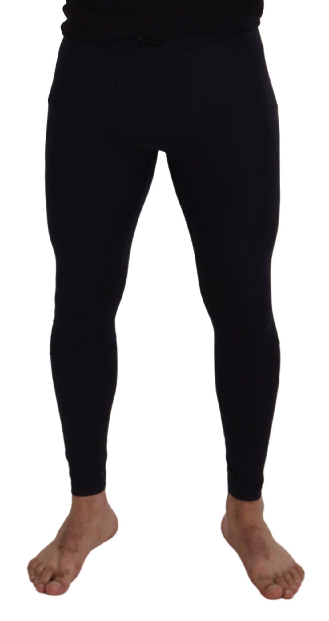 Dolce & Gabbana Black Nylon Slim Fit Stretch Pants Dolce & Gabbana