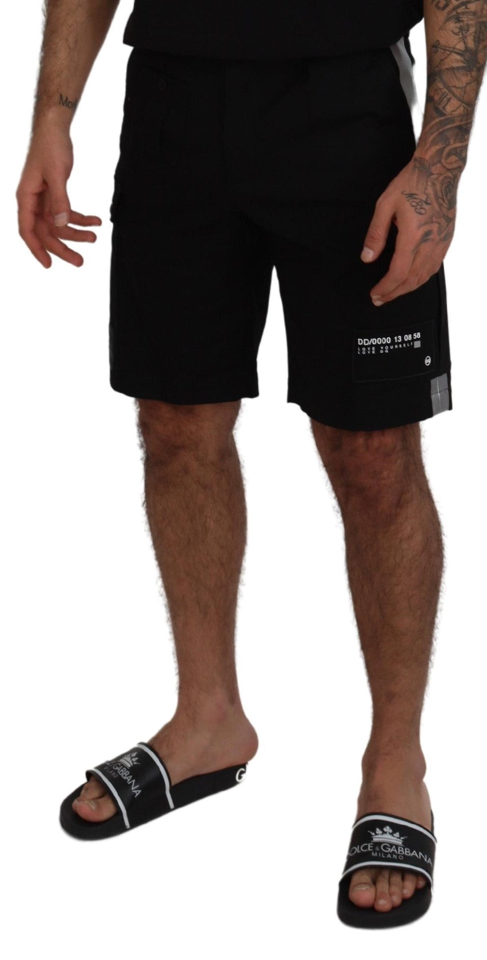 Dolce & Gabbana Black Bermuda Cargo Casual Shorts Dolce & Gabbana