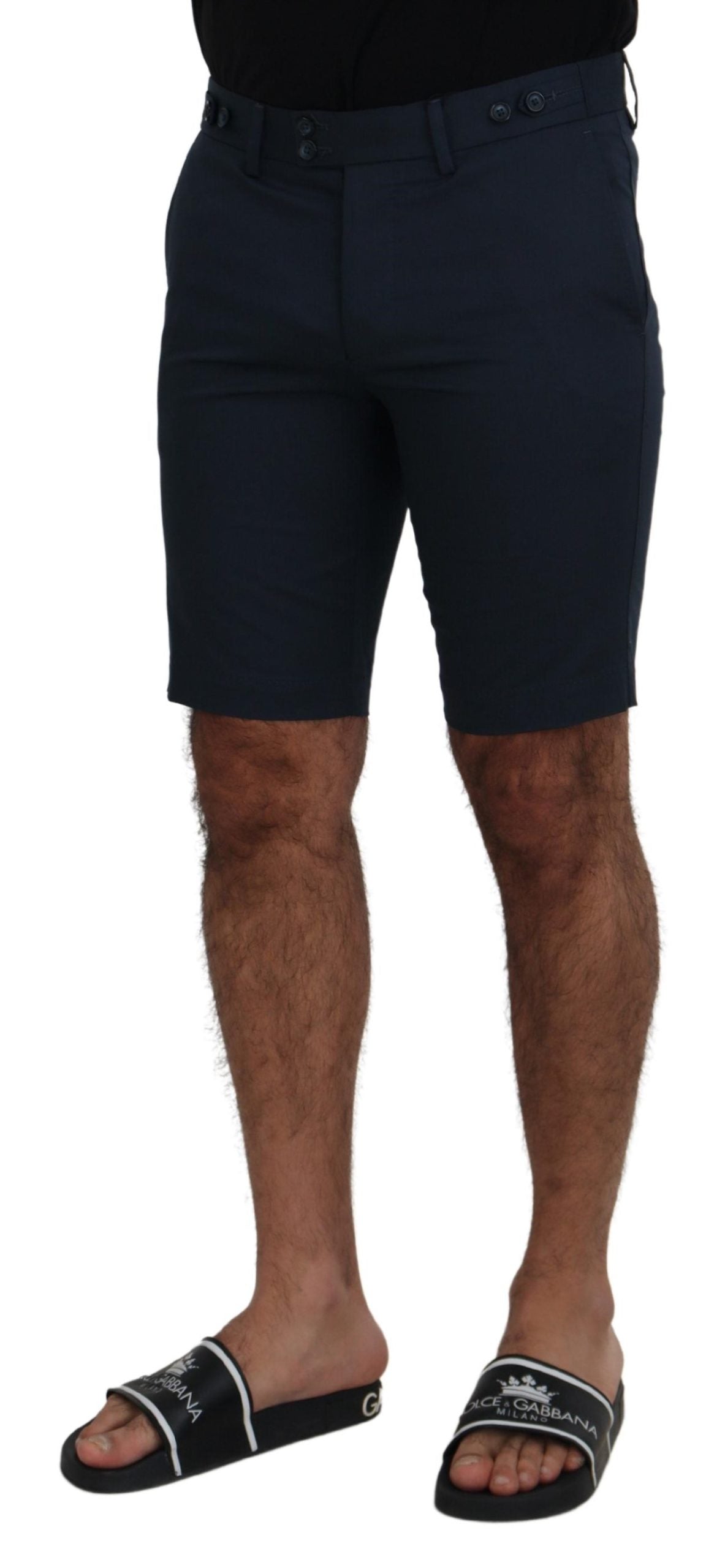 Dolce & Gabbana Blue Bermuda Low Waist Men Shorts Dolce & Gabbana