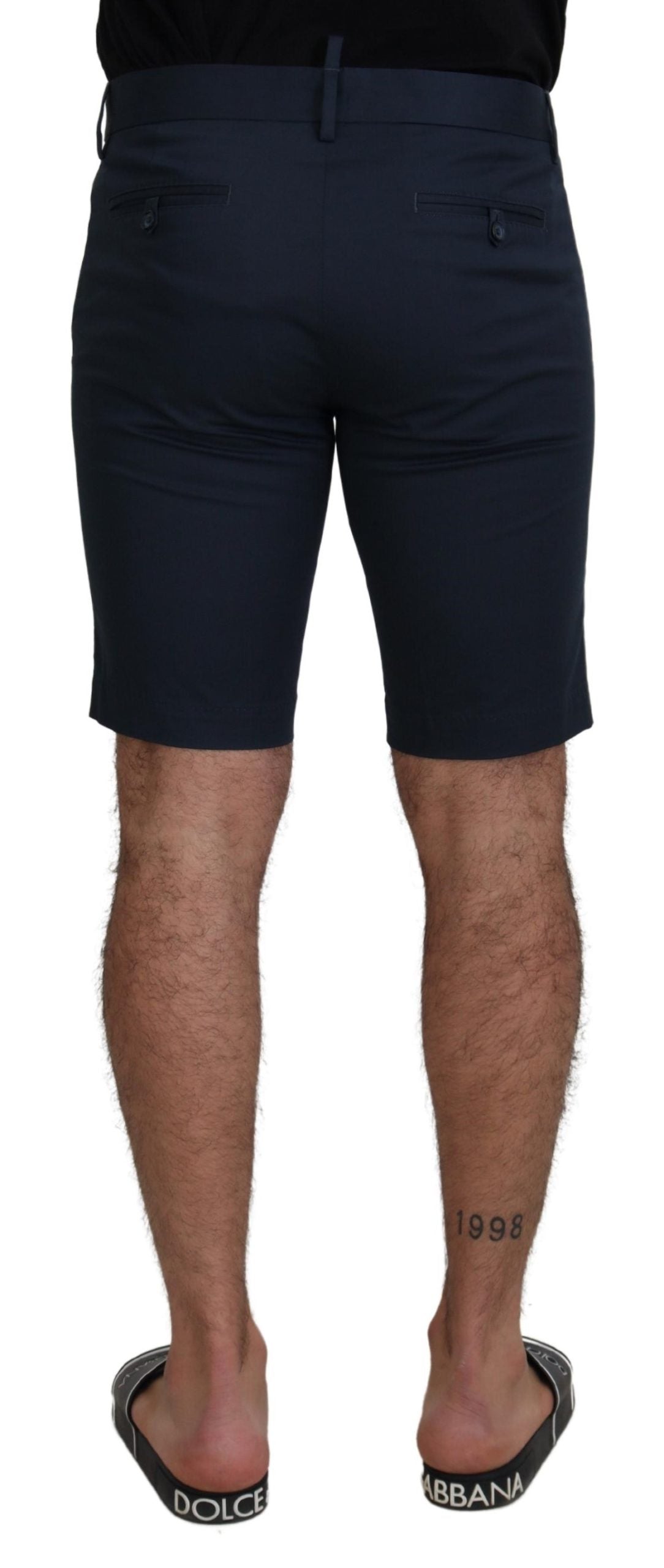 Dolce & Gabbana Blue Bermuda Low Waist Men Shorts Dolce & Gabbana