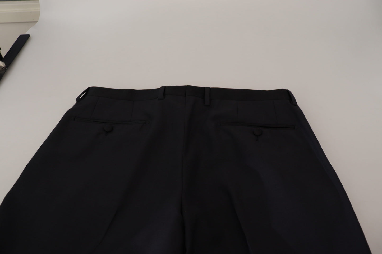 Dolce & Gabbana Black Wool Men Formal Pants Dolce & Gabbana