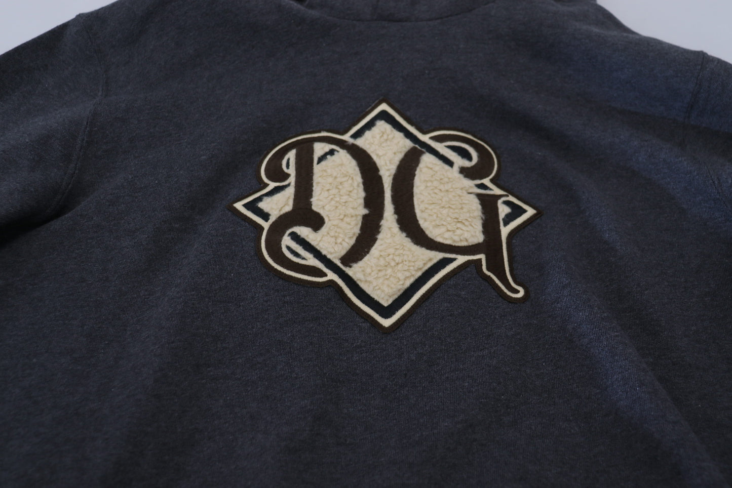 Dolce & Gabbana Gray Logo Cotton Hooded Sweatshirt Sweater Dolce & Gabbana