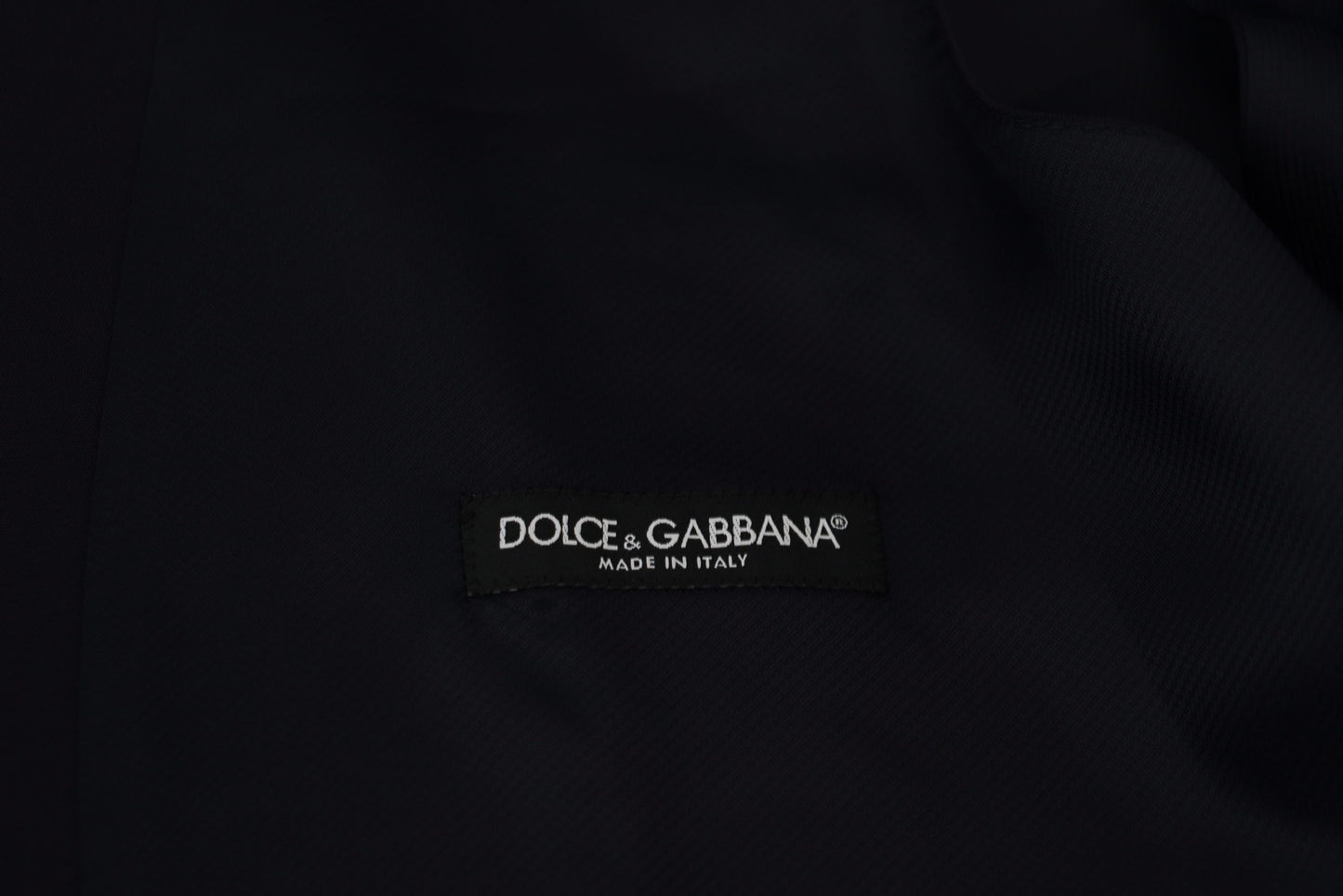 Dolce & Gabbana Dark Blue Wool Stretch Waistcoat Formal Vest Dolce & Gabbana